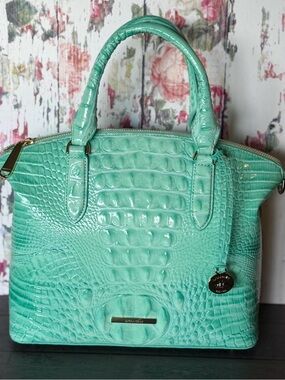 Brahmin Duxbury Satchel Jadeite Melbourne Leather BRAHMIN EXCLUSIVE COLOR